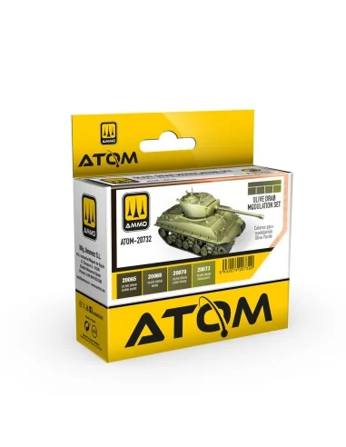 ATOM Olive Drab Modulation Set - AMMO by MIG Jimenez ATOM-20732