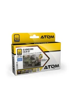 ATOM US Armor WWII Colour Set - AMMO by MIG Jimenez ATOM-20737