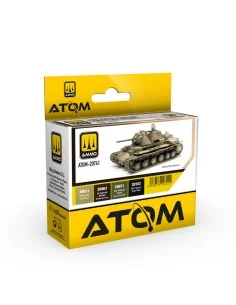 ATOM WWII Soviet Vehicles Camouflage Colors Set - AMMO by MIG Jimen...