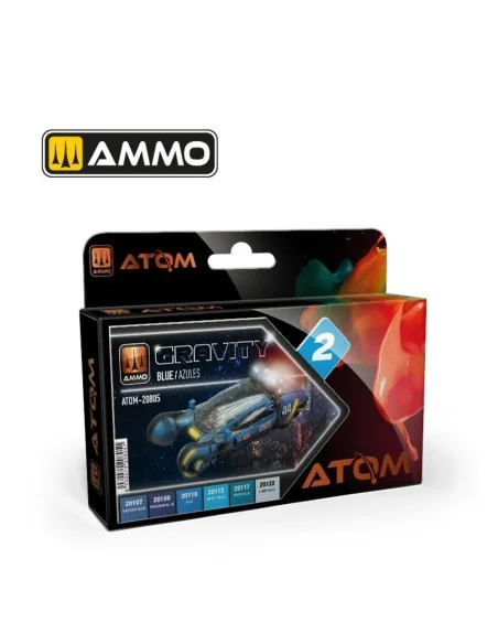ATOM Gravity Set 2 -Blue - AMMO by MIG Jimenez ATOM-20805