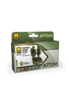 ATOM Vegetation Diorama colors Set - AMMO by MIG Jimenez ATOM-20852