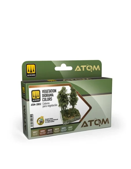 [NO_DESC] ATOM Vegetation Diorama colors Set - AMMO by MIG Jimenez ...