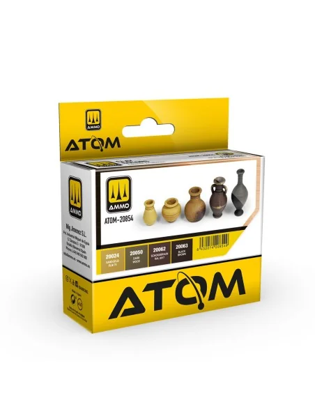 ATOM Clay Colors Set - AMMO by MIG Jimenez ATOM-20854
