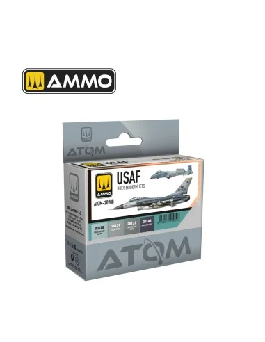 ATOM USAF Colors Grey Modern Jets Set - AMMO by MIG Jimenez ATOM-20900