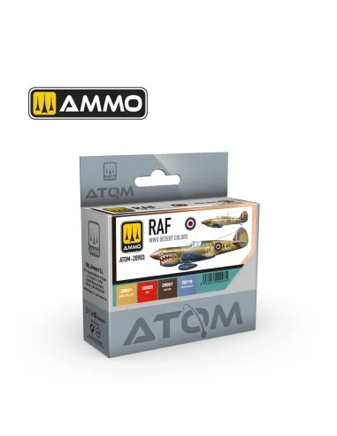 ATOM RAF WWII Desert Colors Set - AMMO by MIG Jimenez ATOM-20903