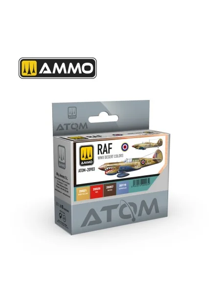ATOM RAF WWII Desert Colors Set - AMMO by MIG Jimenez ATOM-20903