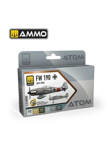 ATOM FW 190 Colors Set - AMMO by MIG Jimenez ATOM-20904