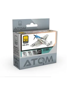 ATOM Bare Metal Aircraft Colors Set - AMMO by MIG Jimenez ATOM-20915