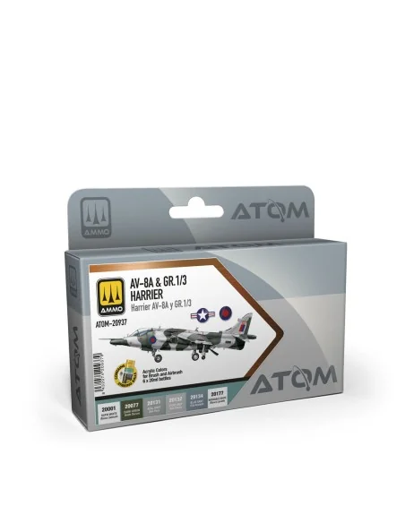 [NO_DESC] ATOM AV-8A & Gr.1/3 Harrier Set - AMMO by MIG Jimenez ATO...