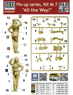 Pin-up series, Kit No.7 All the Way!, 1/24 - Master Box Ltd. 24087 2