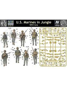 U.S. Marines in jungle, WWII era, 1/35 - Master Box Ltd. 3589 2