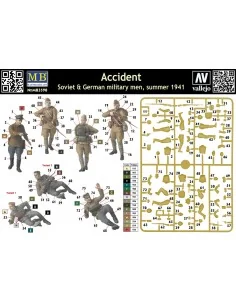 Accident. Soviet & German military men, 1/32 - Master Box Ltd. 3590 2