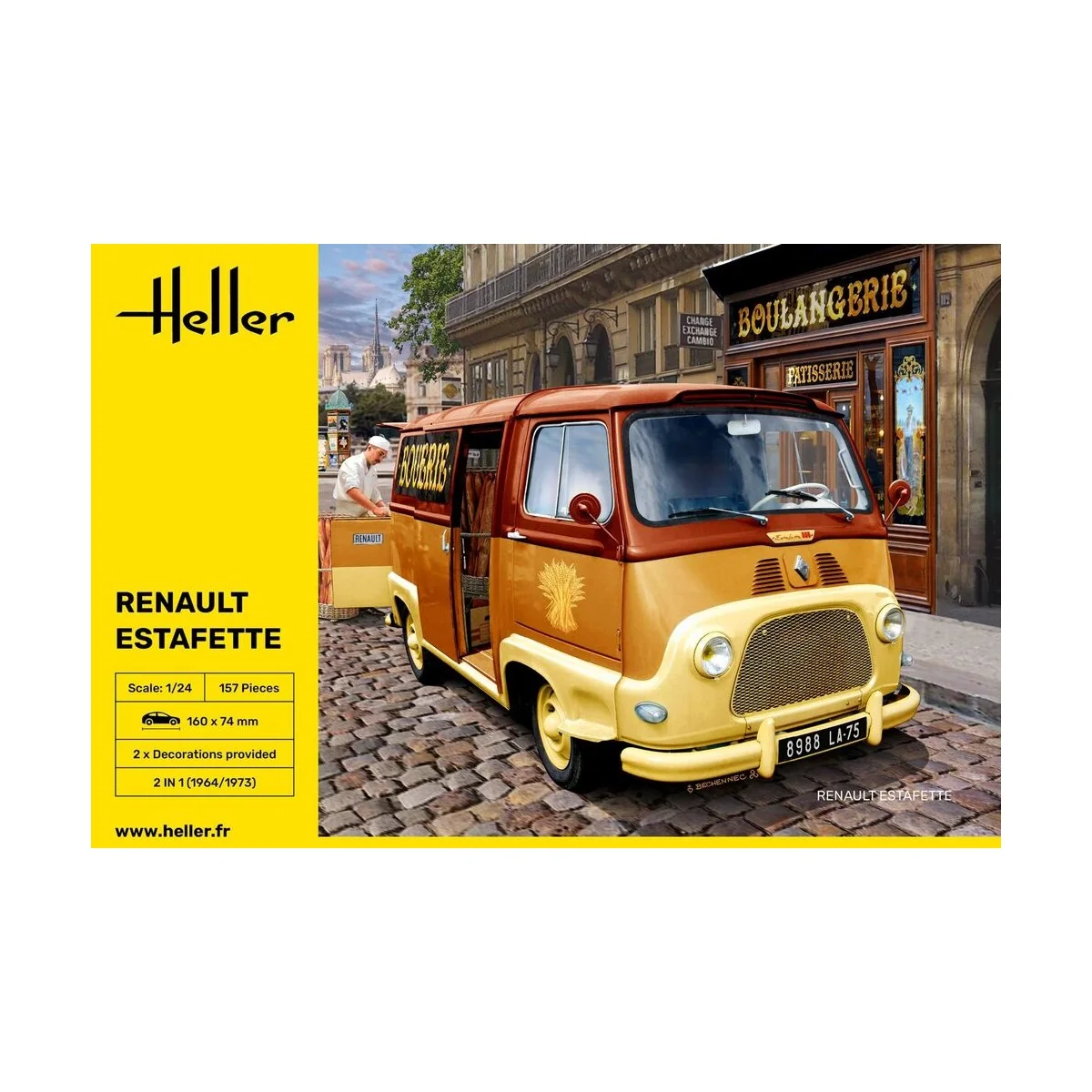 Renault Estafette, 1/24 - Heller 80743 Renault Estafette, 1/24 - Heller 80743