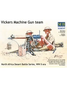Vickers machine-gun crew, Desert battle, 1/35 - Master Box Ltd. 3597