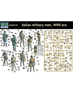 Italian military men, WWII era, 1/35 - Master Box Ltd. 35144