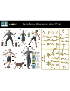 German tankmen in the break bet. Combats, 1/35 - Master Box Ltd. 35149 2