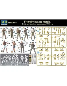 Friendly boxing match.Brit.+Amer.paratro, 1/35 - Master Box Ltd. 35150 2