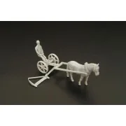Grass chopper MELICHAR w horse, 1/120 - Hauler HTT120064 Grass chopper MELICHAR w horse, 1/120 - Hauler HTT120064