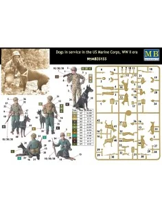 Dogs in service in US Marine Corps, 1/35 - Master Box Ltd. 35155 2