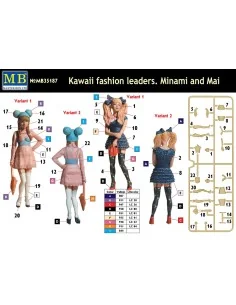 Kawaii fashion leaders.Minami and Mai, 1/35 - Master Box Ltd. 35187 2