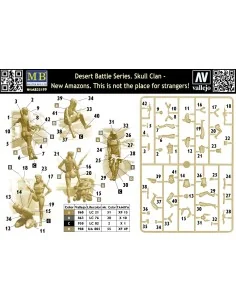 Desert Battle Series. Skull Clan - New Amazons, 1/35 - Master Box L... 2