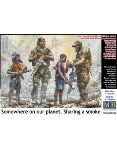 Somewhere on our planet. Sharing a smoke, 1/35 - Master Box Ltd. 35200