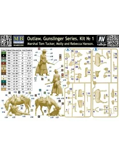Outlow. Gunslinger series Kit No.1. Marshal Tom Tucker, Molly a.Reb... 2