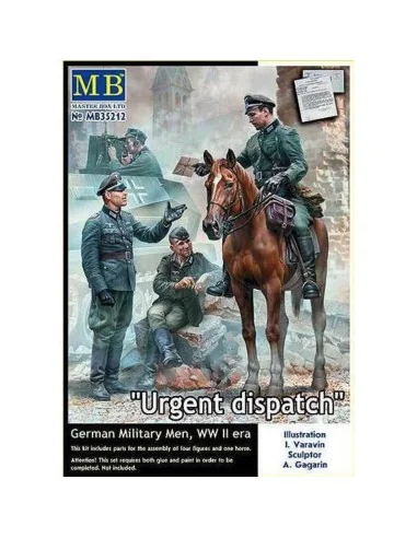 Urgent Dispatch. German Military Men, WWII era, 1/35 - Master Box L...
