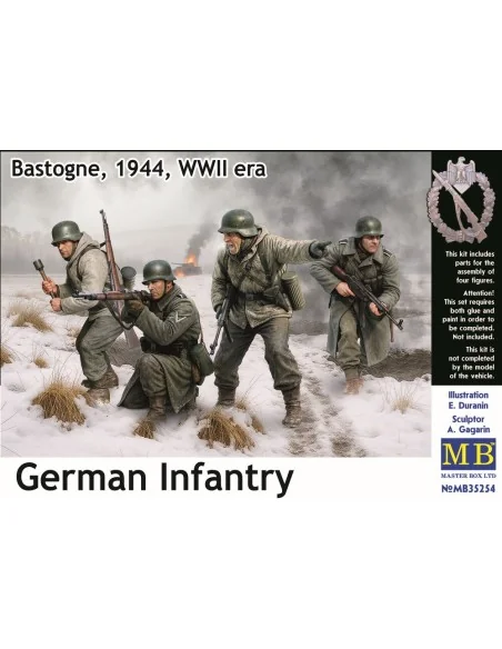 German Infantry. Bastogne, 1944, WWII era, 1/35 - Master Box Ltd. 3...