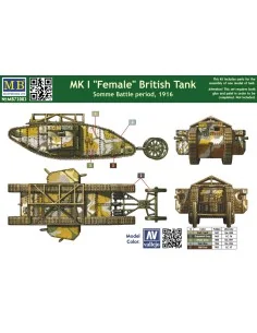 Mk I"Female"British tank, Somme battle 1916, 1/72 - Master Box Ltd.... 2