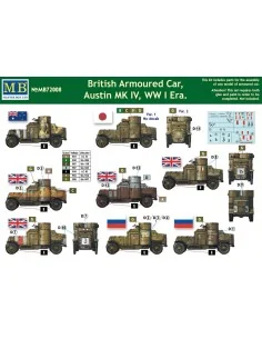 Austin Mk.IV British armored car, 1914-18, 1/72 - Master Box Ltd. 7... 2