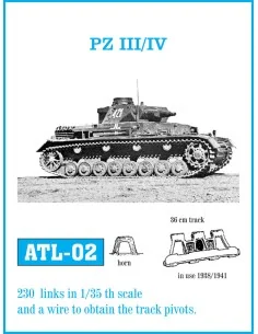 Tracks for Pz III (A-G) / Pz IV (A-D), 1/35 - Friulmodel ATL-002