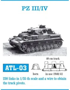 Tracks for Pz III (H-J) / Pz IV _, 1/35 - Friulmodel ATL-003