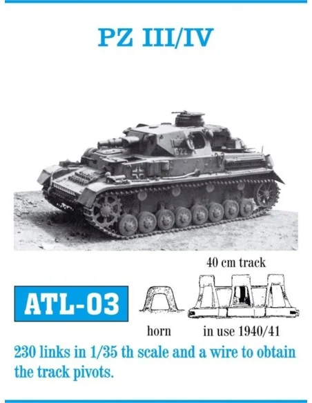 Tracks for Pz III (H-J) / Pz IV _, 1/35 - Friulmodel ATL-003