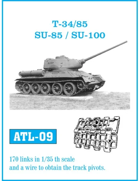 Tracks for T 34 / 85 Waffelmuster, 1/35 - Friulmodel ATL-009