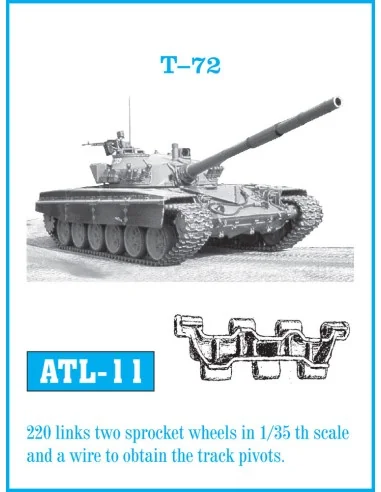 Tracks for T 72, 1/35 - Friulmodel ATL-011
