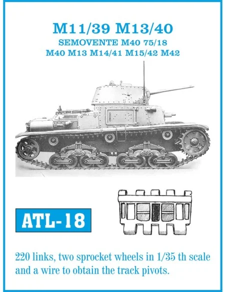 Tracks for M 13 / 40, 1/35 - Friulmodel ATL-018