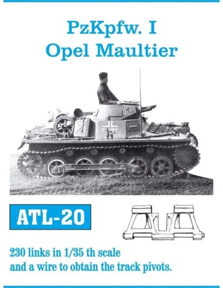 Tracks for Pz I / Opel Maultier, 1/35 - Friulmodel ATL-020