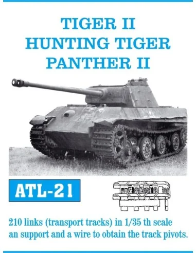 Tracks for Tiger II Transportkette / Panther II, 1/35 - Friulmodel ...