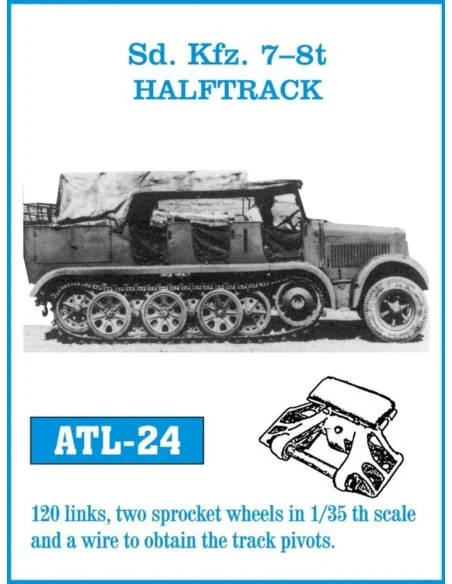 Tracks for SdKfz. 7, 1/35 - Friulmodel ATL-024