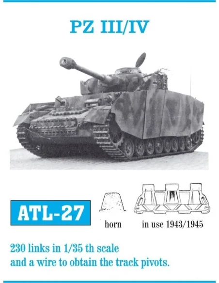 Tracks for Pzkmpfw III / IV, 1/35 - Friulmodel ATL-027