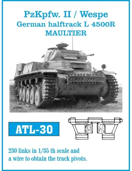 Tracks for Pz.Kpfw. II Wespe, 1/35 - Friulmodel ATL-030