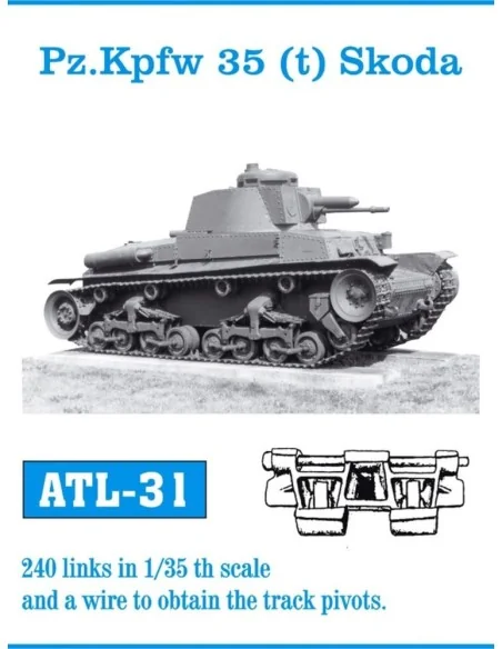 Tracks for Pz.Kpfw 35 (t) Skoda, 1/35 - Friulmodel ATL-031