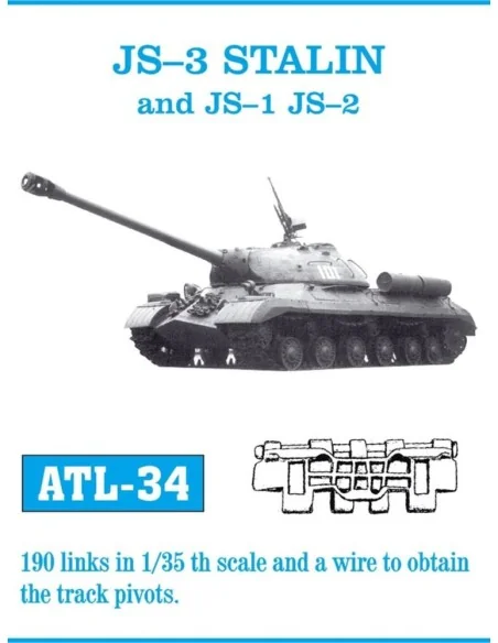 Tracks for JS-III. JS-I. JS-II, 1/35 - Friulmodel ATL-034