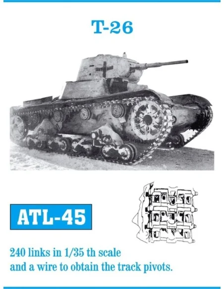 Tracks for 7 TP/ T-26, 1/35 - Friulmodel ATL-045