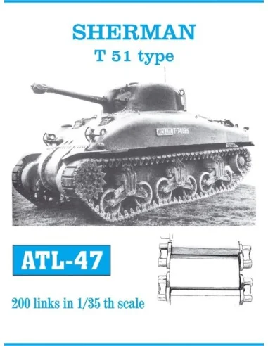Tracks for Sherman T 51 Type, 1/35 - Friulmodel ATL-047