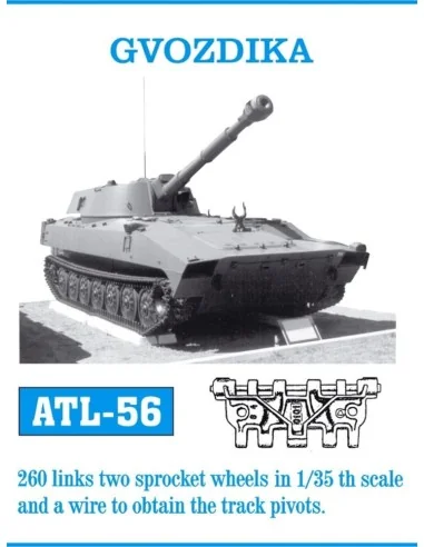Tracks for Gvozdika, 1/35 - Friulmodel ATL-056