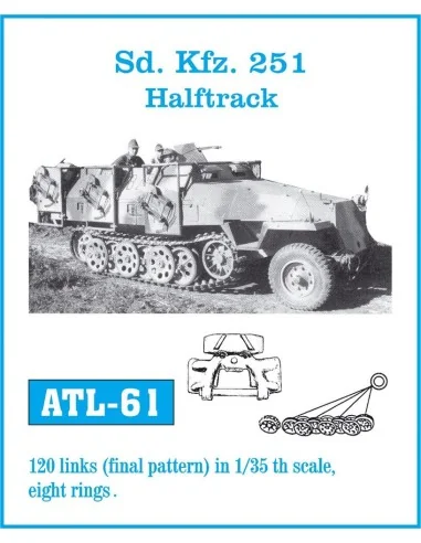 Tracks for Sd.Kfz.251 Halftrack, 1/35 - Friulmodel ATL-061