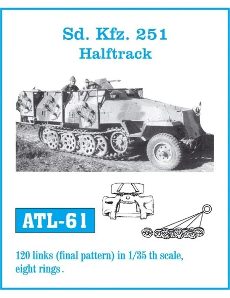 Tracks for Sd.Kfz.251 Halftrack, 1/35 - Friulmodel ATL-061