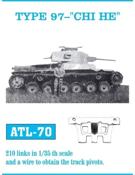 Tracks for Type 97 CHI-HE, 1/35 - Friulmodel ATL-070